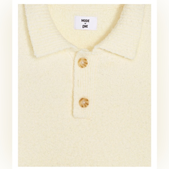 Mode Of One Men’s Long Sleeve Polo Sweater - Picture 5 of 6
